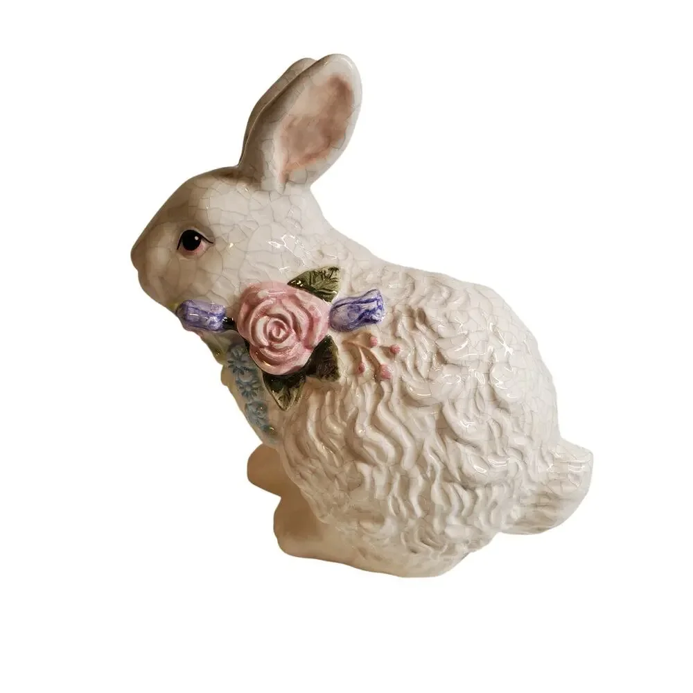 Rabbit Ceramic Figurine - Lot of 2 - 7